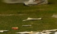 Dentures thrown during a game